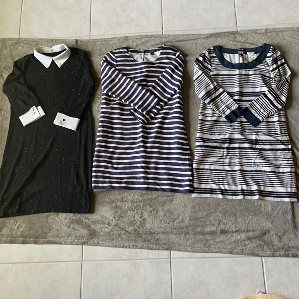 !!! 3pc Lot 100% Silk & Merino Wool Dresses !!!